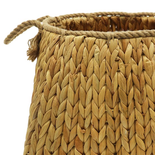 Water Hyacinth Woven Basket by Ashland
